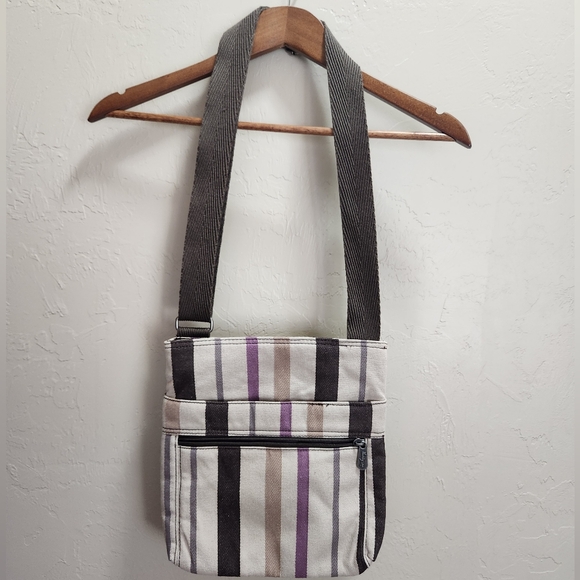 Thirty-One Striped Crossbody Bag - Picture 3 of 9